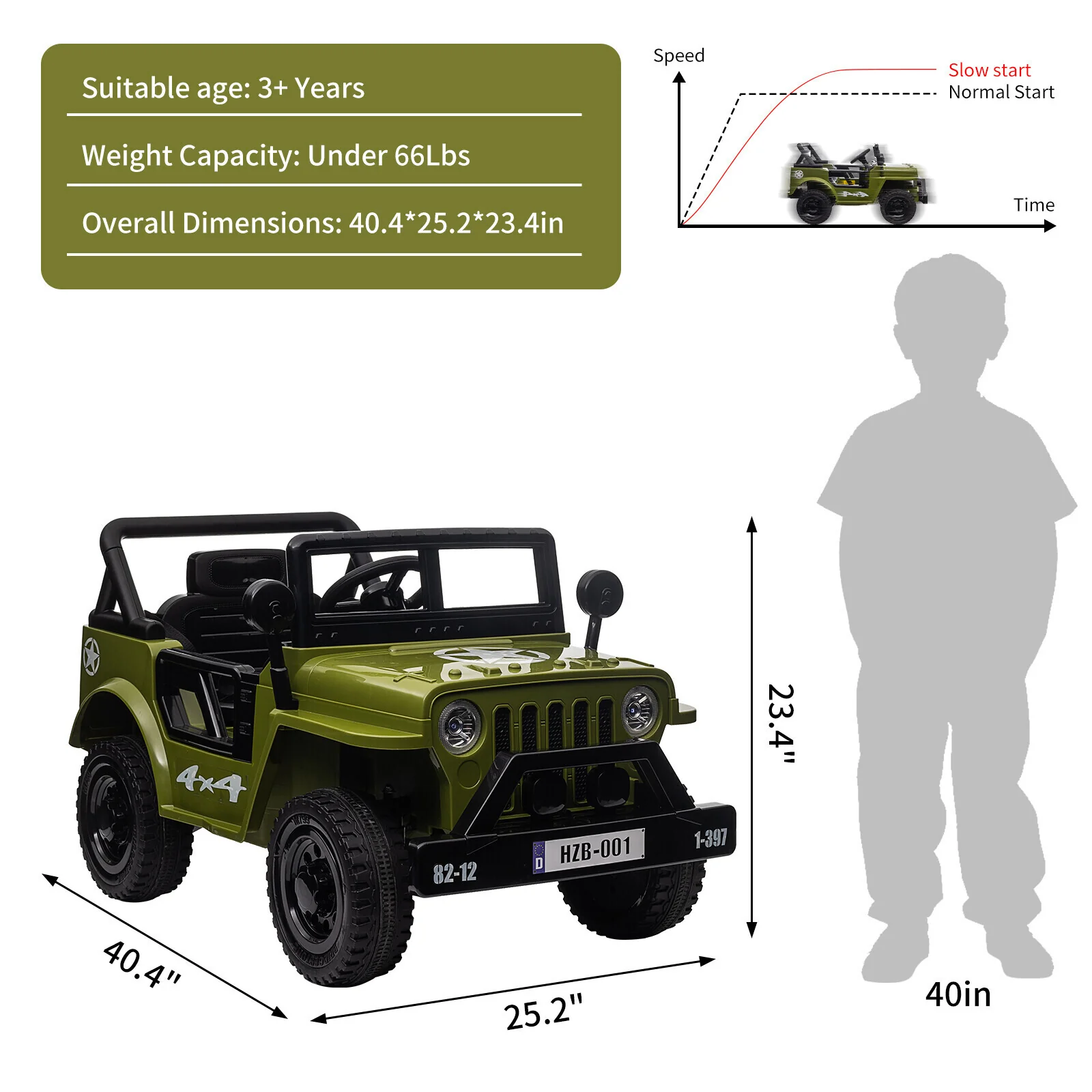 12V Electric Ride-On Truck Car for Kids with Remote Control and LED Lights - Image 4