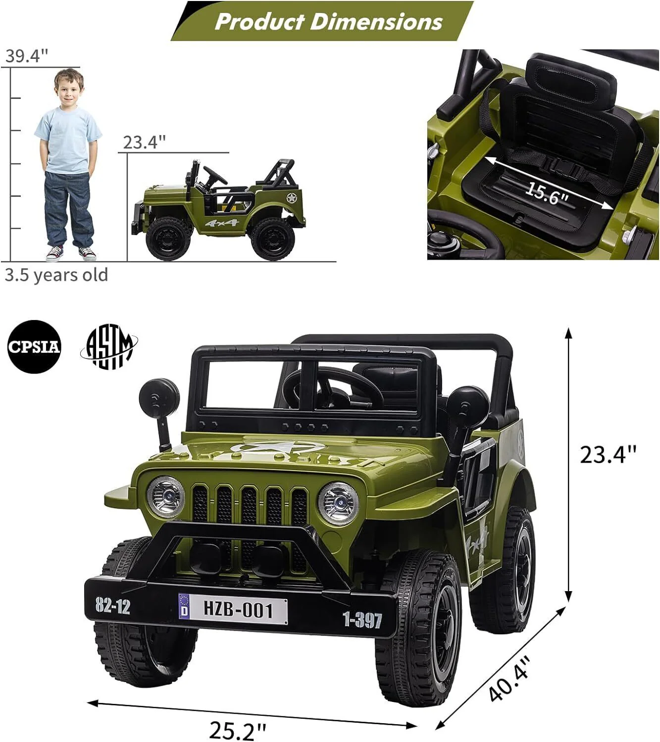 12V Electric Ride-On Truck Car for Kids with Remote Control and LED Lights - Image 5