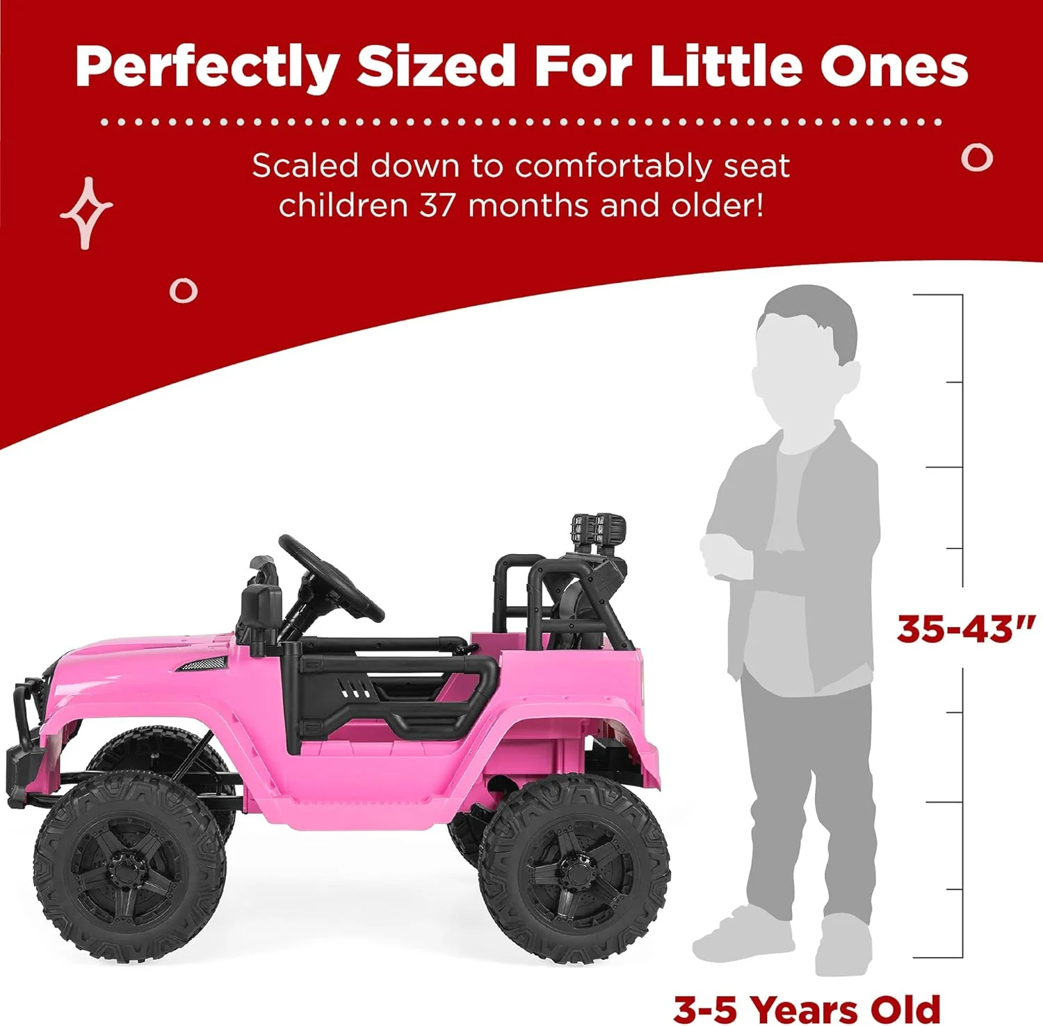 12V Kids Ride-On Truck Car with Parent Remote Control, Spring Suspension, and LED Lights - Image 4