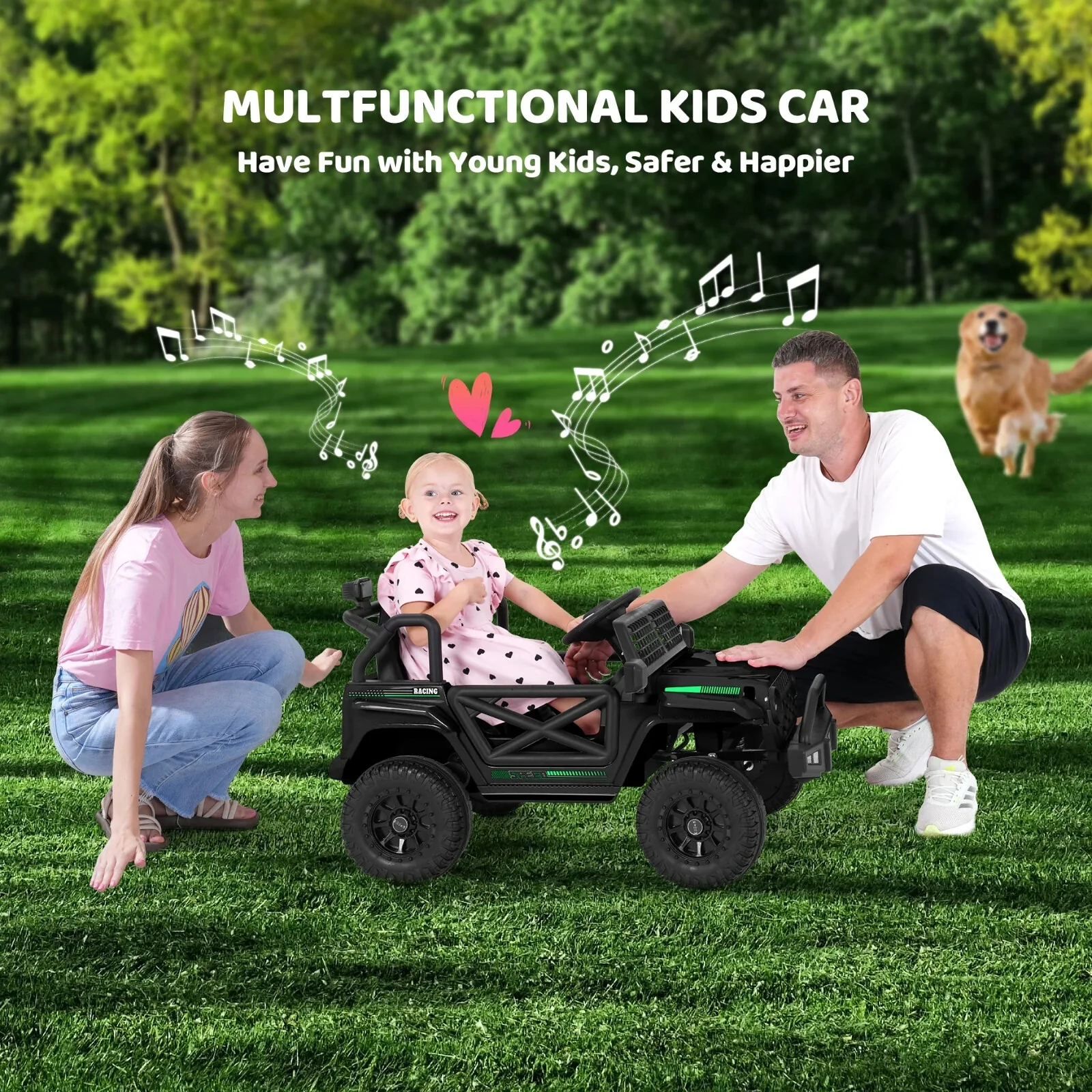 12V Kids Ride-On Electric Truck Car with 2.4G Remote Control and 3 Speed Settings - Image 11