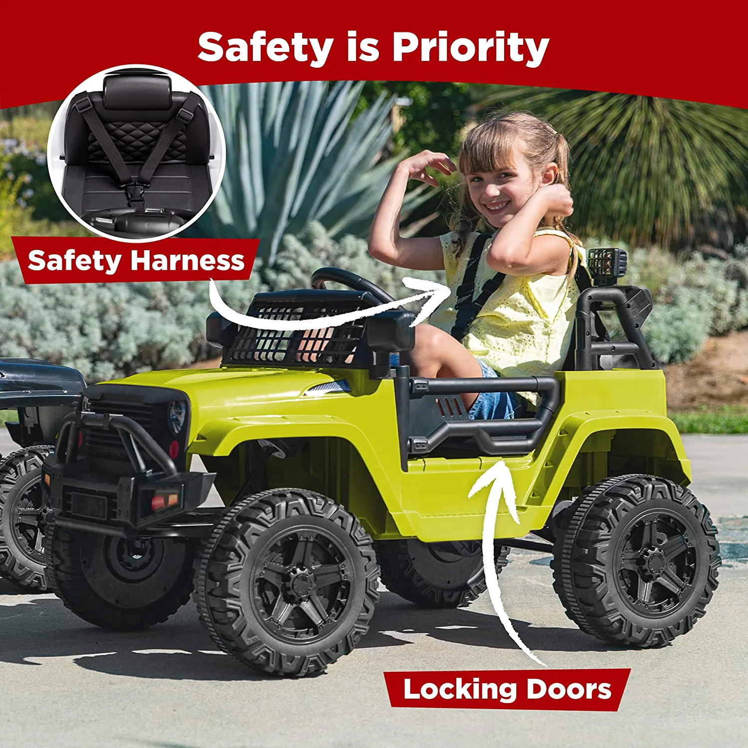 12V Kids Ride On Truck Car with Parent Remote Control - The Perfect Choice for Fun and Adventure! - Image 6