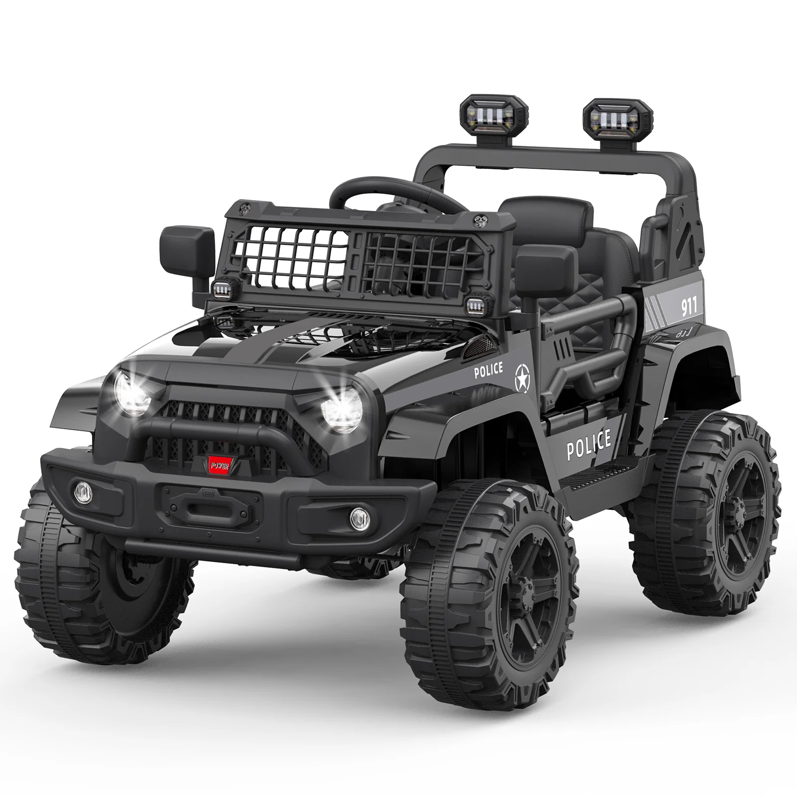 12V Kids Ride-On Truck Car with Remote Control, Spring Suspension, LED Lights, and Bluetooth - Image 11