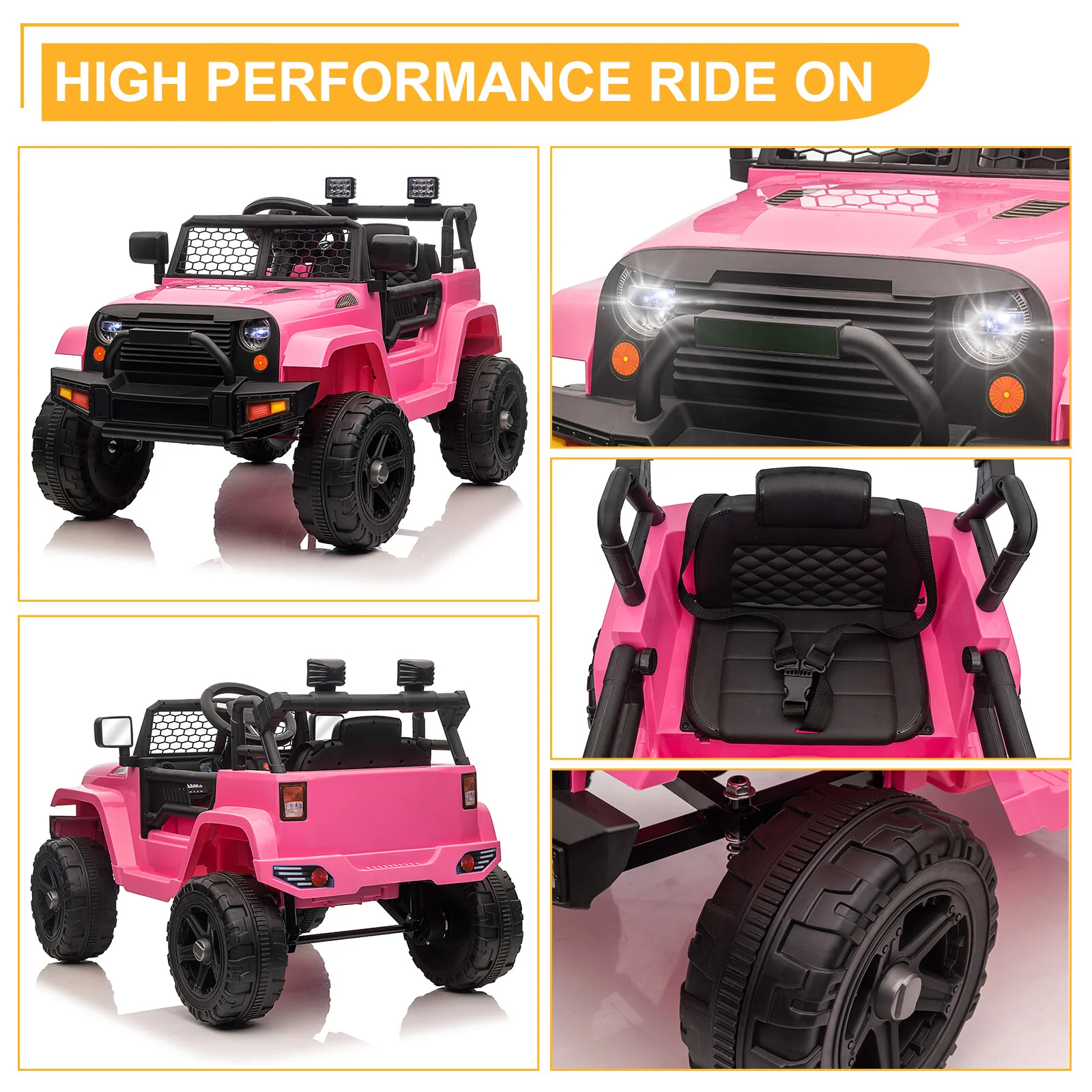 12V Kids Electric Ride-On Truck with Battery and Remote Control - Image 37
