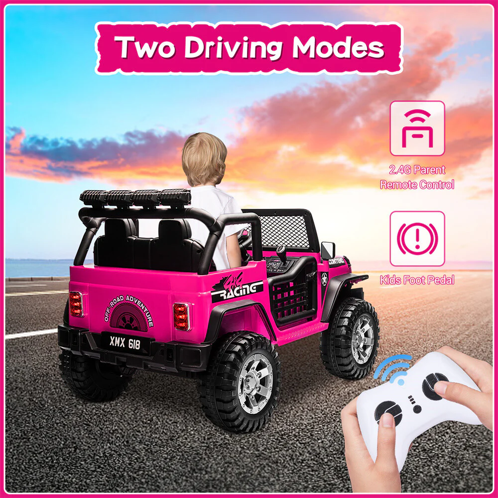 12V Kids Electric Ride-On Jeep Truck with Remote Control Toy Car - Image 5