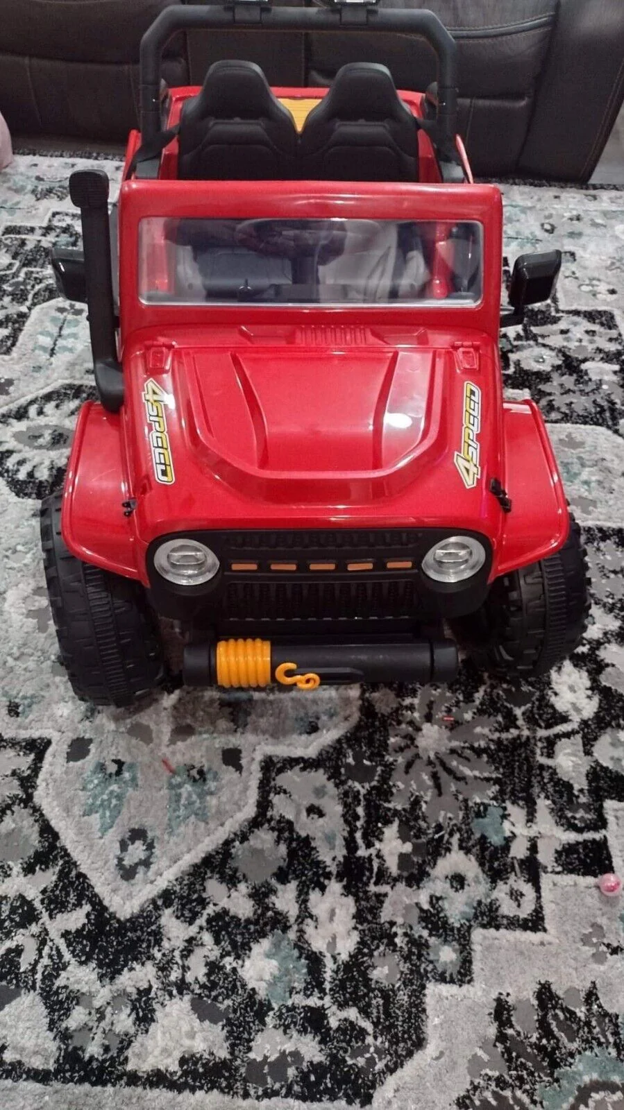 12V Kids Ride-on Truck with Parental Remote Control & LED Lights - Image 14
