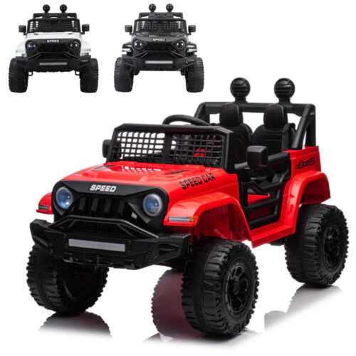 12V Kids Ride-on Truck with Remote Control and LED Lights - Image 2
