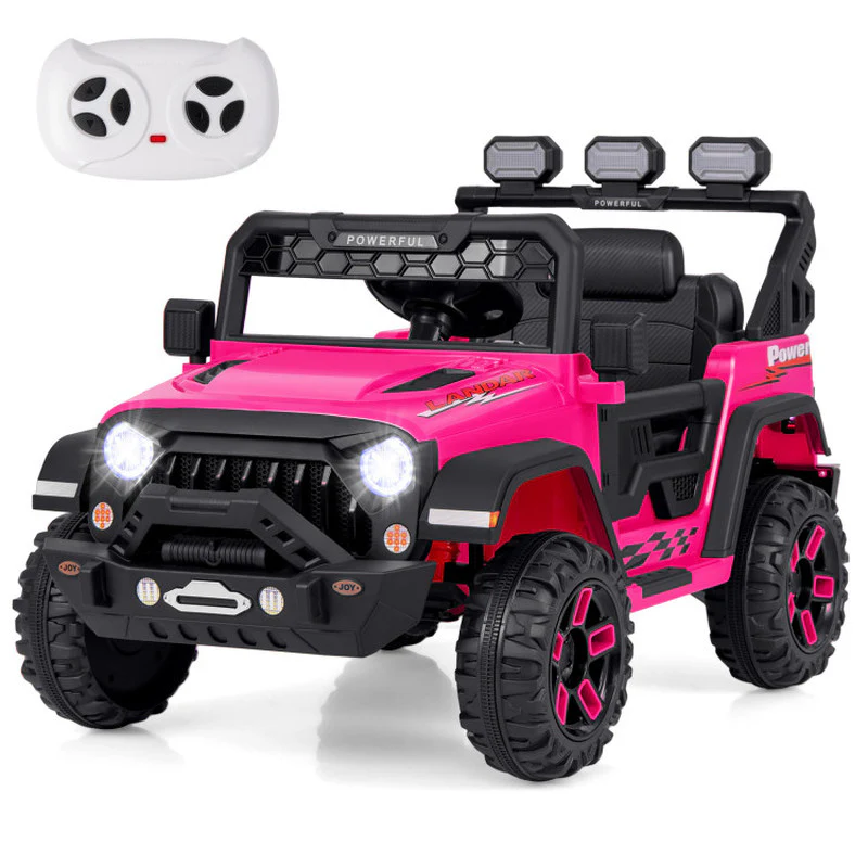 12V Kids Ride-On Truck with Remote Control, Music, and Interactive Features - Image 3
