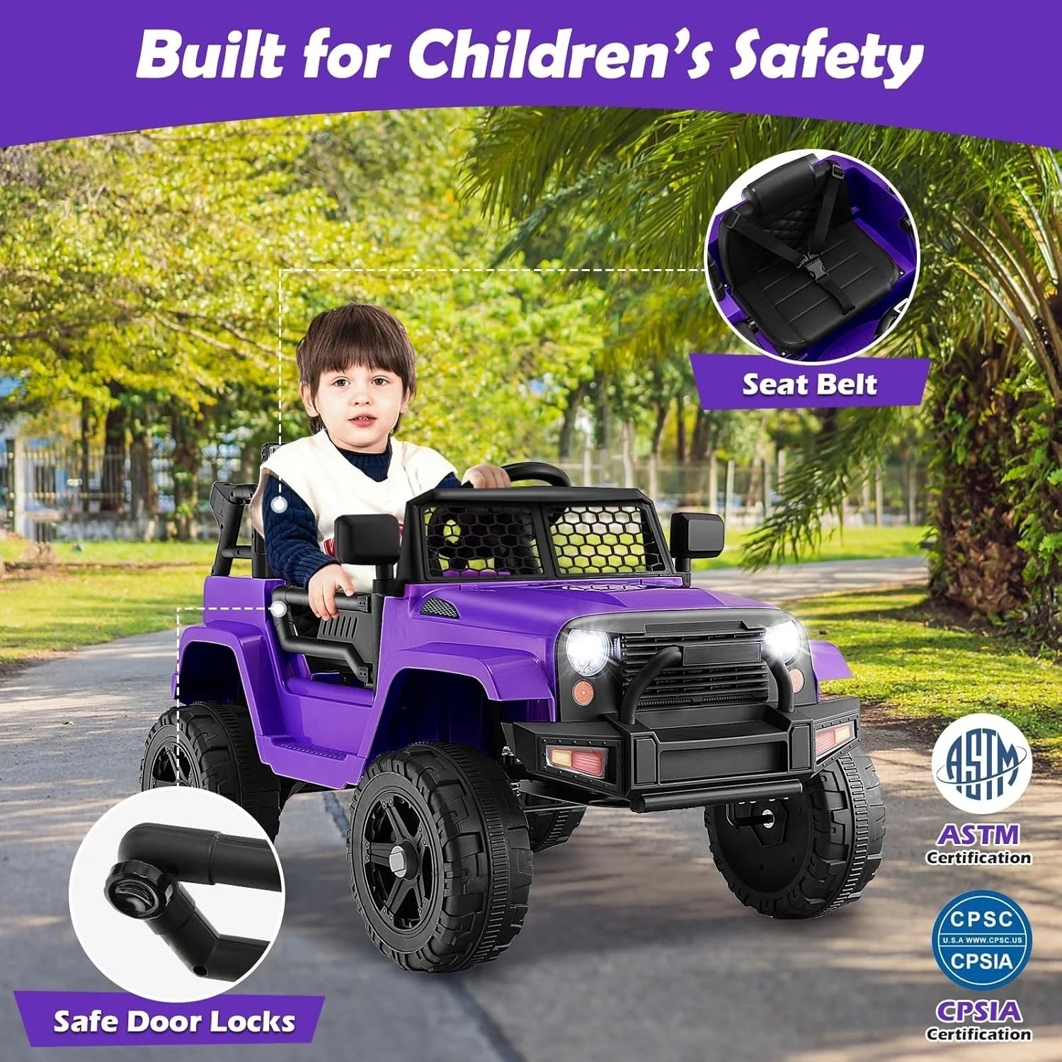 12V Kids Ride-On Truck with Safety Features and MP3 Player for Children - Image 8