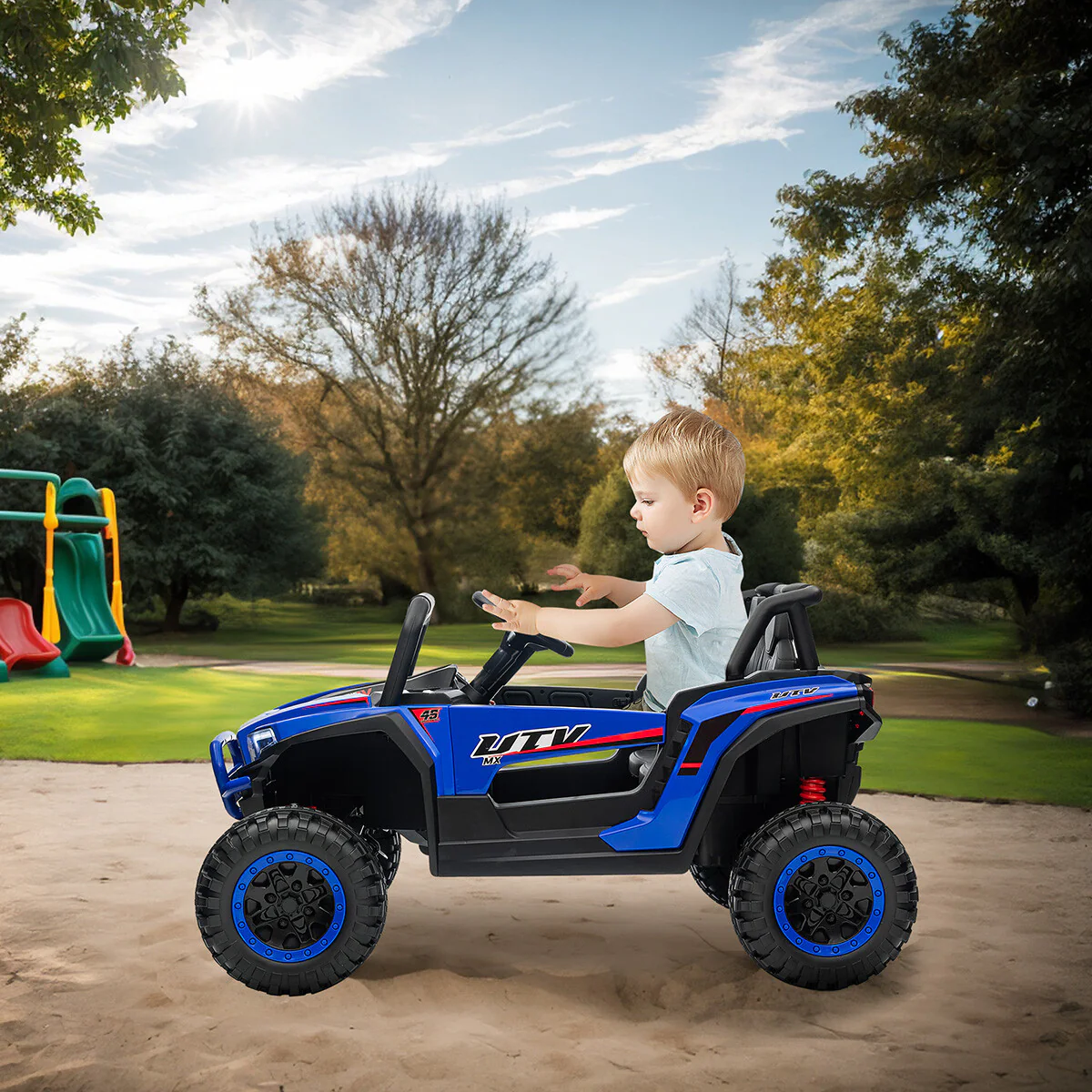 12V Electric Kids Ride-On 4-Wheeler UTV Car with Remote Control Off-Road Toy - Image 13