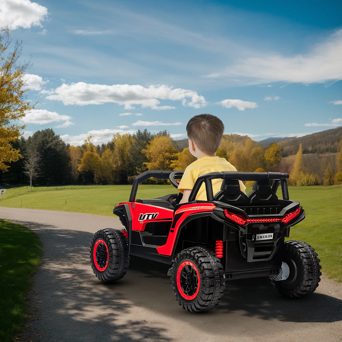 12V Electric Kids Ride-On 4-Wheeler UTV Car with Remote Control Off-Road Toy - Image 19