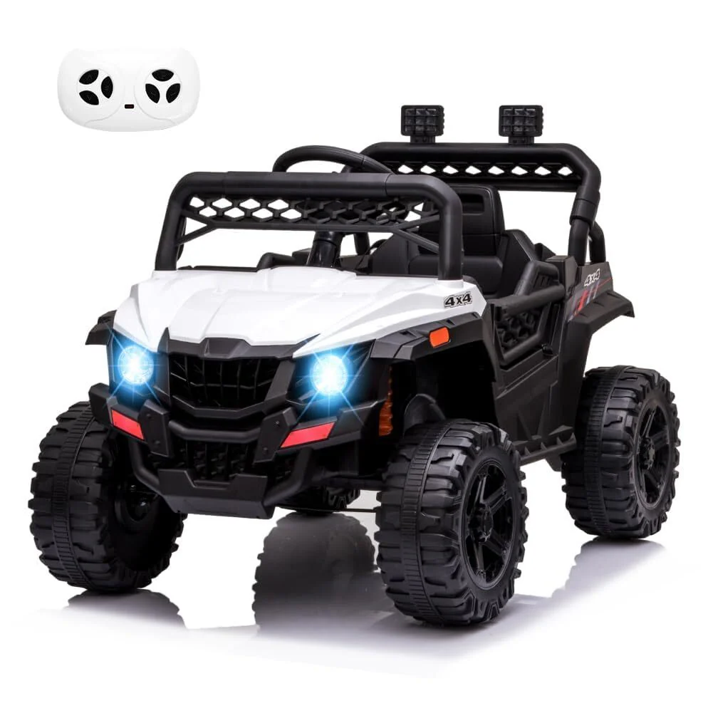 12V Kids Ride-On UTV Truck with Remote Control, Music, and 390W Dual Motors - Image 17