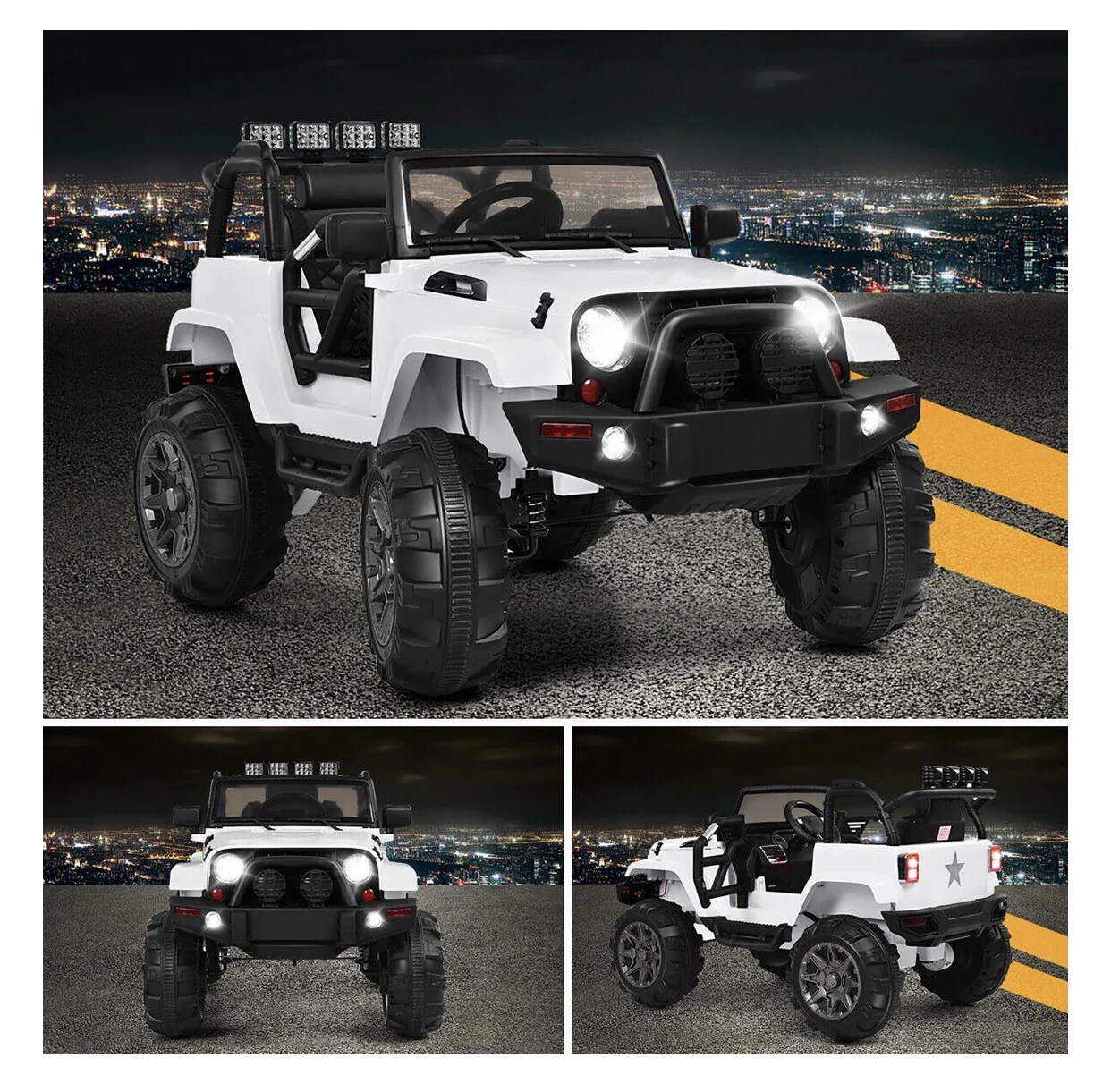 12V Kids Ride-On Truck with Remote Control, MP3 Music Player, and LED Lights - Image 2