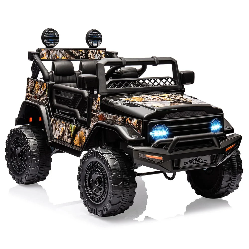 12V Kids Ride-On Car with Remote Control, Bluetooth Connectivity, and LED Lights for Ages 3-8 - Image 7