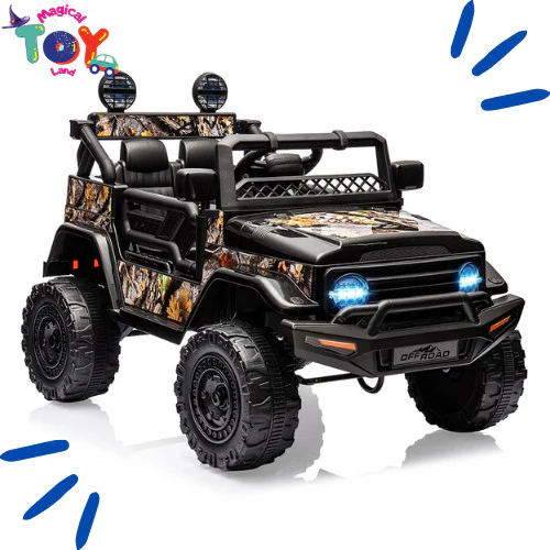 12V Kids Ride-On Car with Remote Control, Bluetooth Connectivity, and LED Lights for Ages 3-8 - Image 8