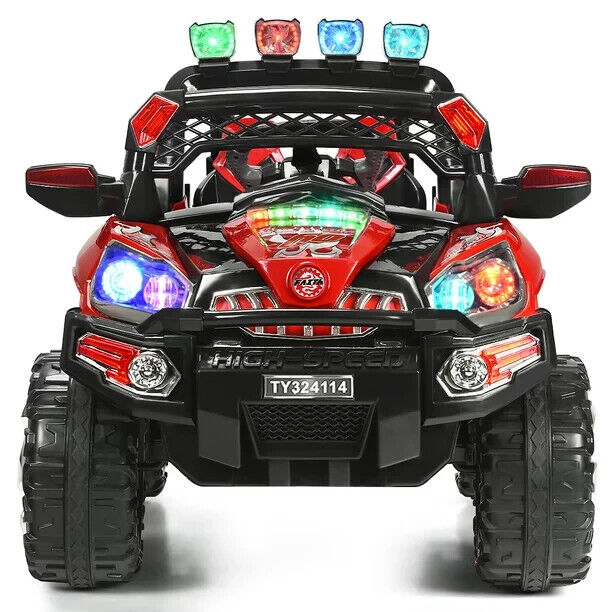 12V Kids SUV Ride-On Toy Car with MP3, RC Remote, LED Lights, and Music - Image 5