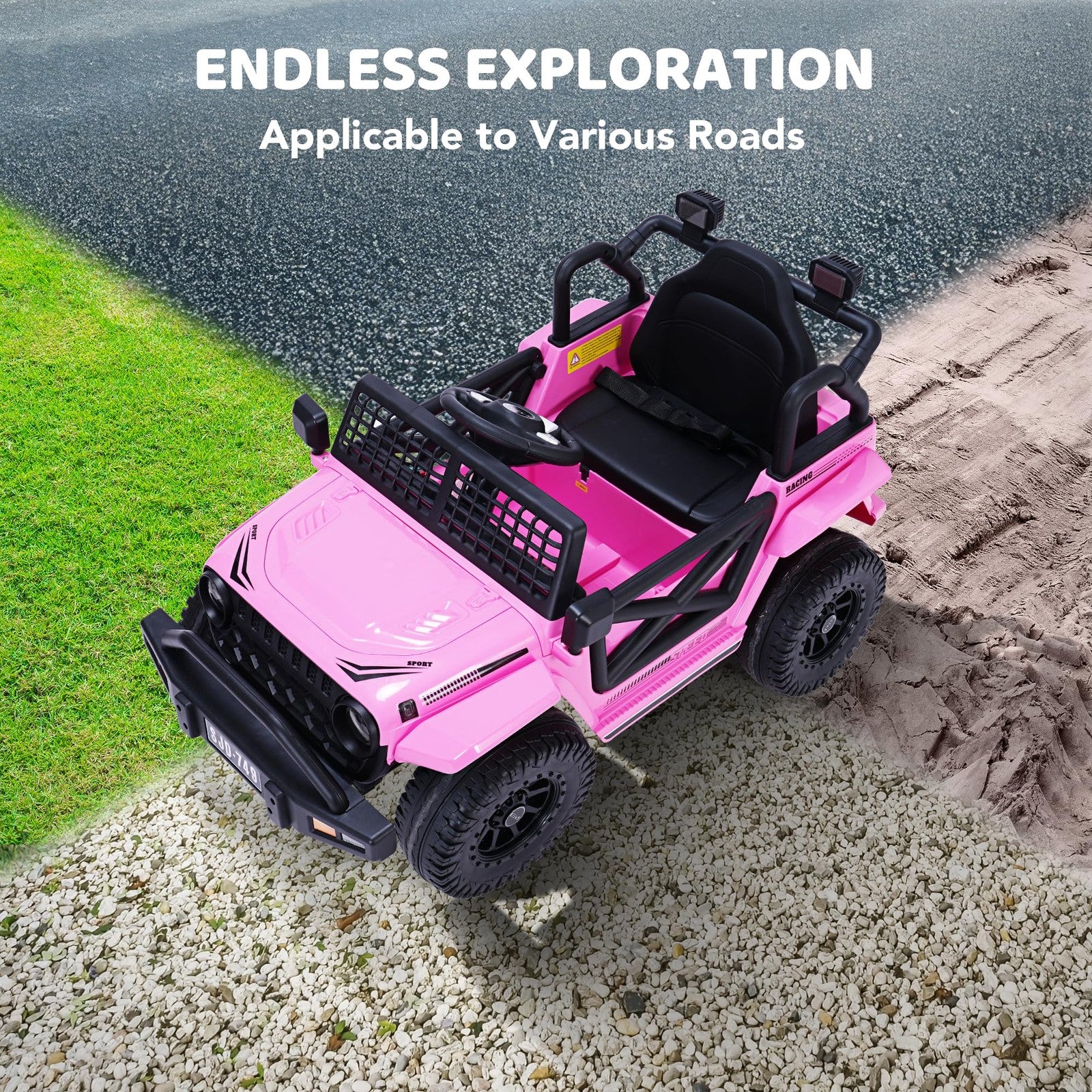 12V Electric Ride-On Truck for Toddlers with 7Ah Large Battery - Image 6