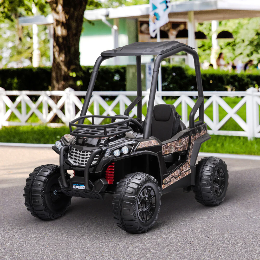 12V Kids Electric UTV Ride-On Car with Music, Lights, MP3 USB, and Suspension System - Image 7