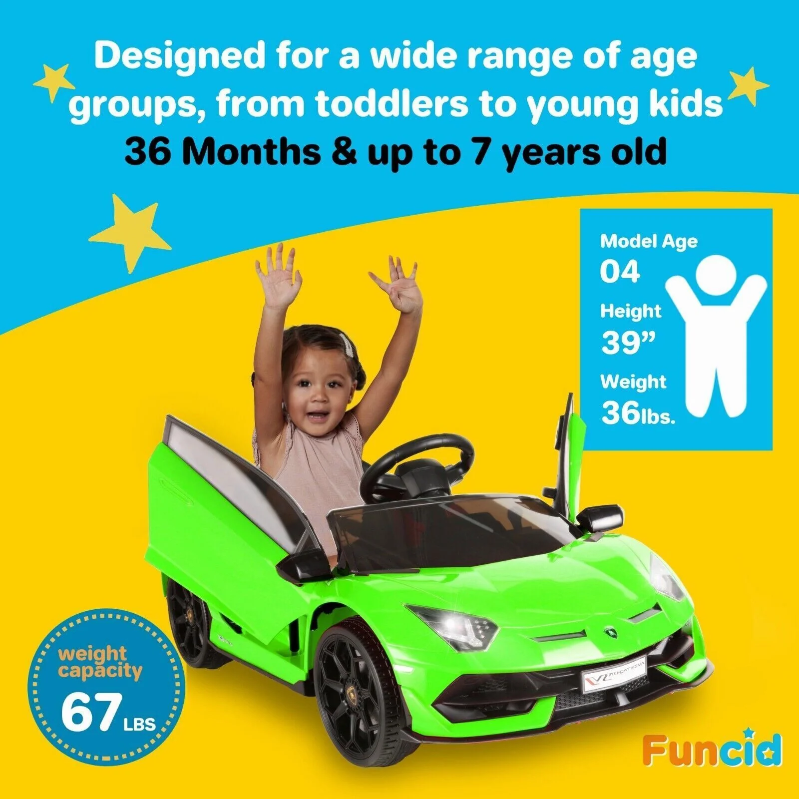 12V Lamborghini Electric Ride On Car for Kids with Remote Control, MP3 Player, and LED Lights - Image 18