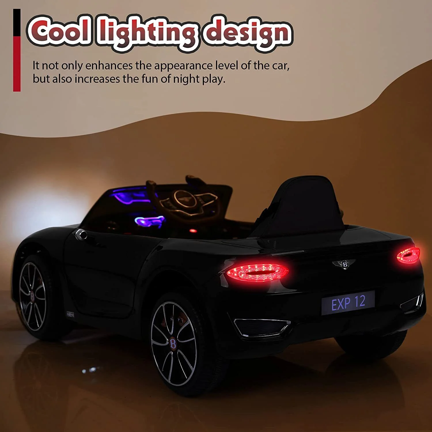 12V Licensed Bentley Electric Kids Ride On Car with Remote Control - Suitable for Ages 3-8 Years - Image 13