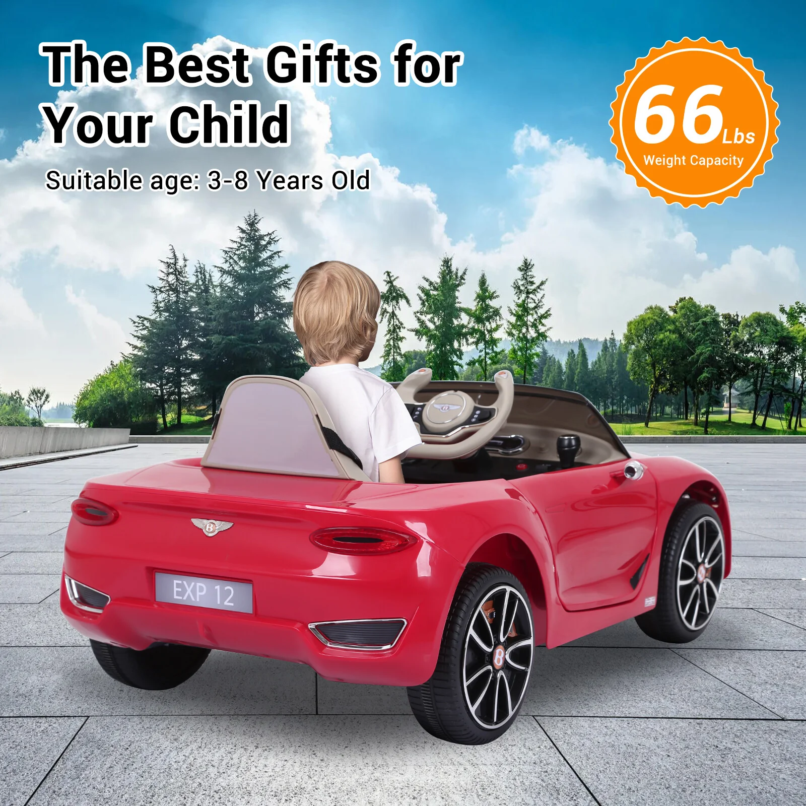 12V Licensed Bentley Style Electric Ride-On Car for Kids with Remote Control - Image 5