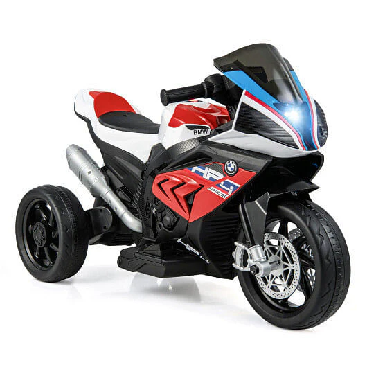 12V Licensed BMW Red Ride-On Motorcycle Toy for Kids 3 to 8 Years Old - Image 6