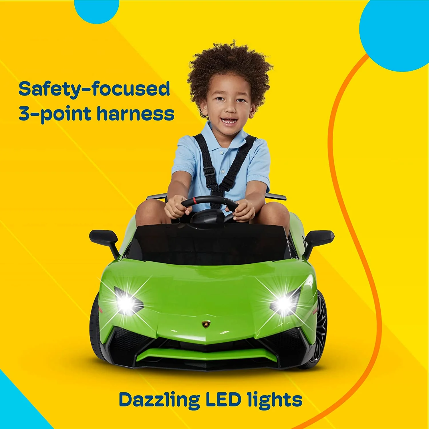 12V Licensed Lamborghini Aventador Electric Ride-On Car for Kids - Image 4