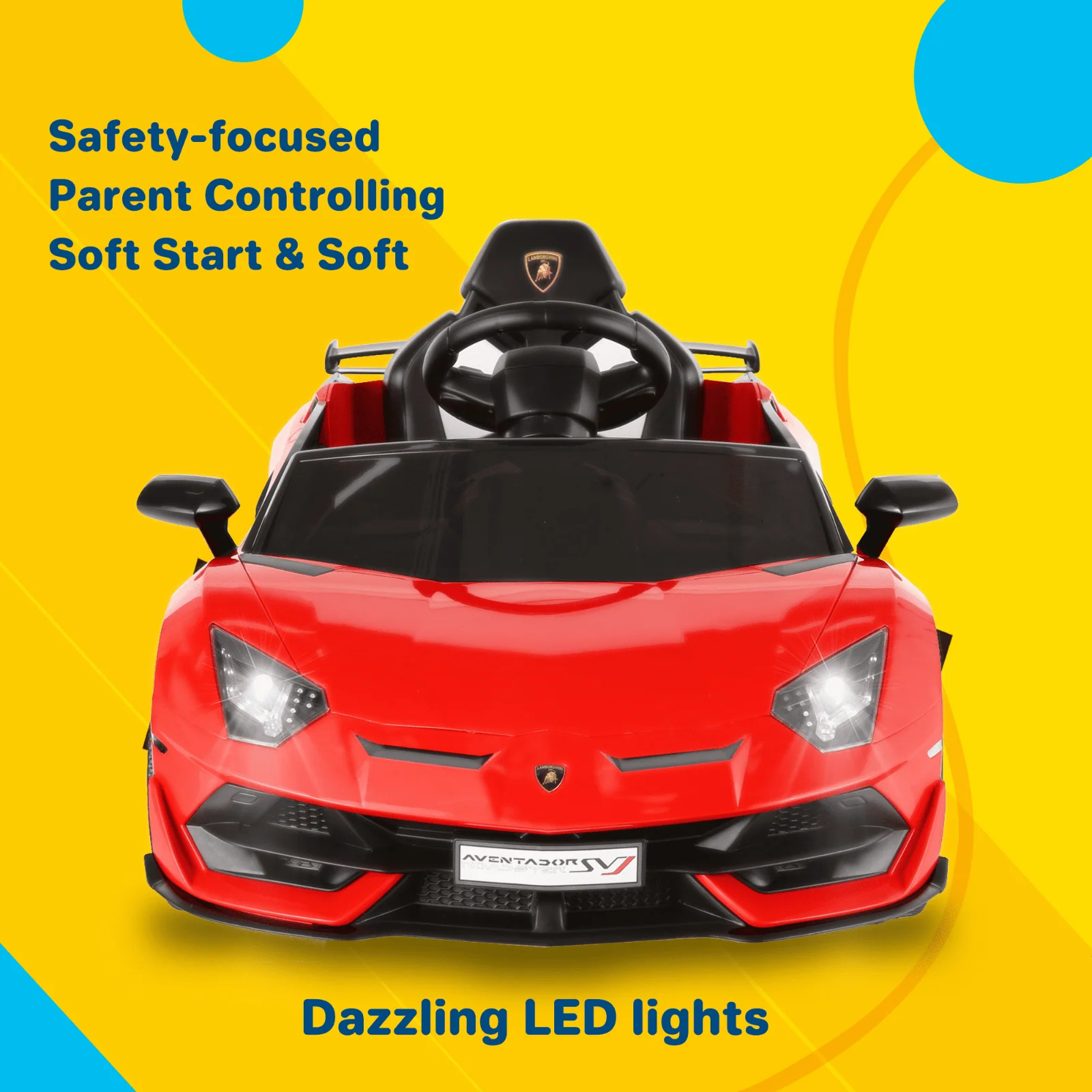 12V Licensed Lamborghini Aventador Electric Ride-On Car for Kids - Battery Powered Sports Vehicle - Image 11