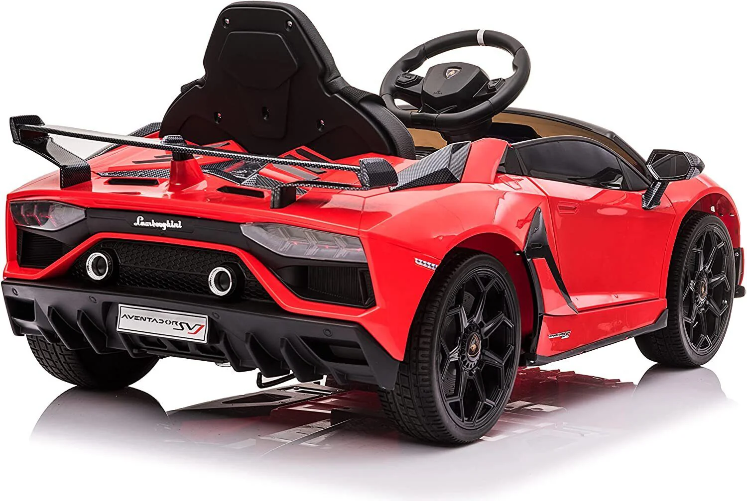 12V Licensed Lamborghini Aventador Ride-On Car with Hydraulic Doors and 3 Speed Options for Kids - Image 17