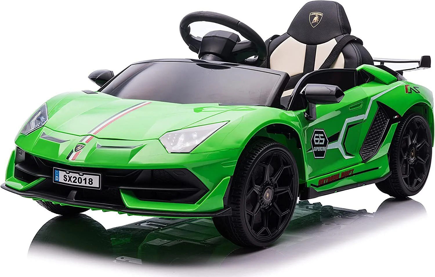 12V Licensed Lamborghini Aventador Ride-On Car with Hydraulic Doors and 3 Speed Options for Kids - Image 30
