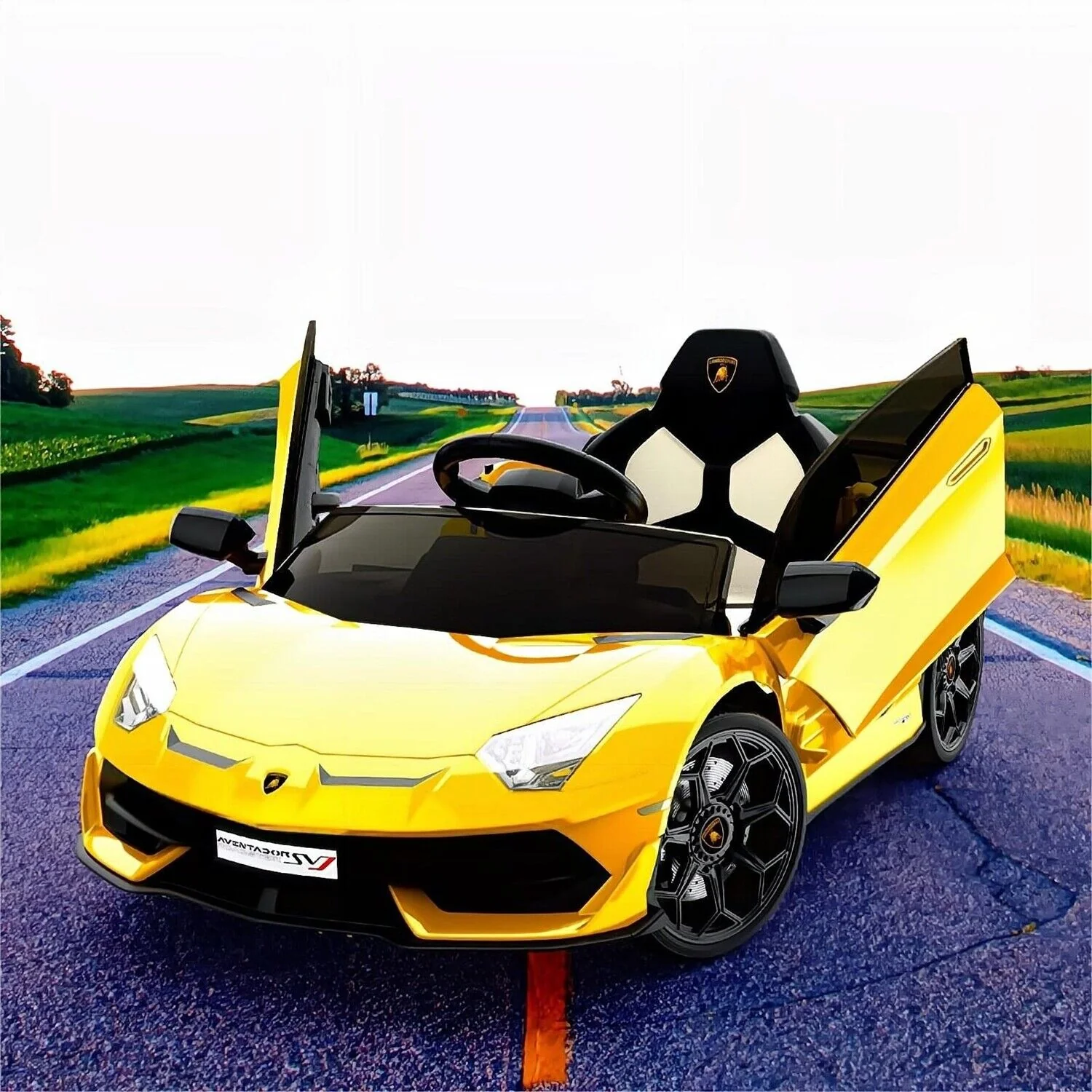 12V Licensed Lamborghini Electric Car for Kids with Remote Control - The Ultimate Ride-On Toy - Image 3