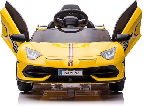 12V Licensed Lamborghini Kids Car Toy with Hydraulic Doors - Image 2
