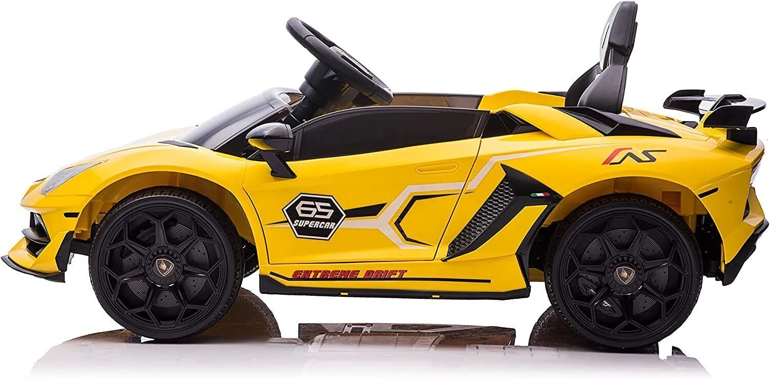 12V Licensed Lamborghini Kids Car Toy with Hydraulic Doors - Image 25