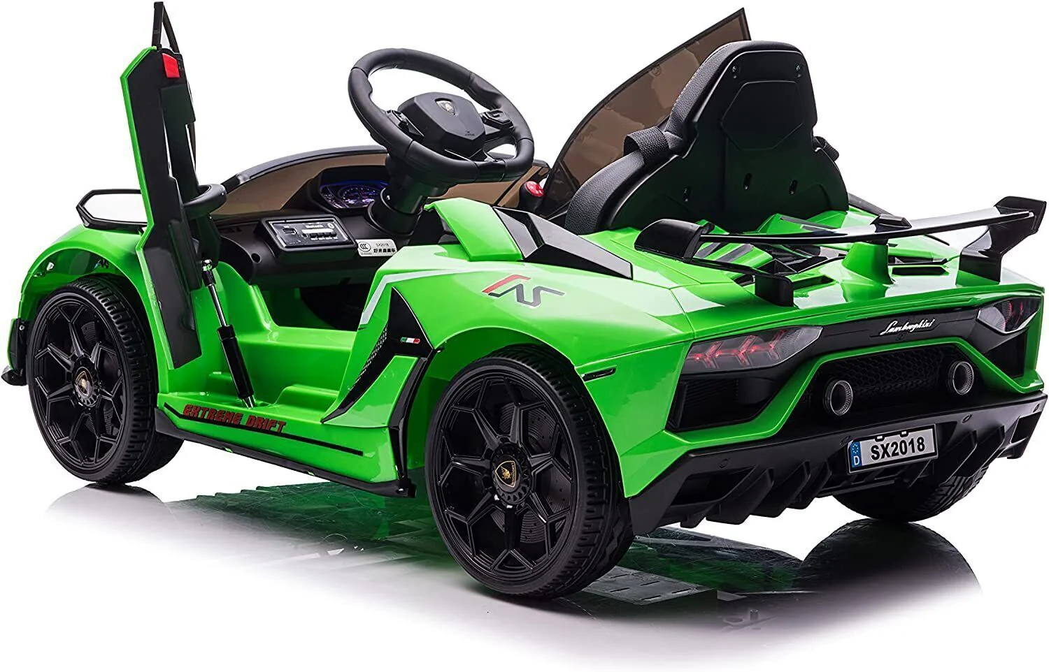 12V Licensed Lamborghini Kids Car Toy with Hydraulic Doors - Image 31