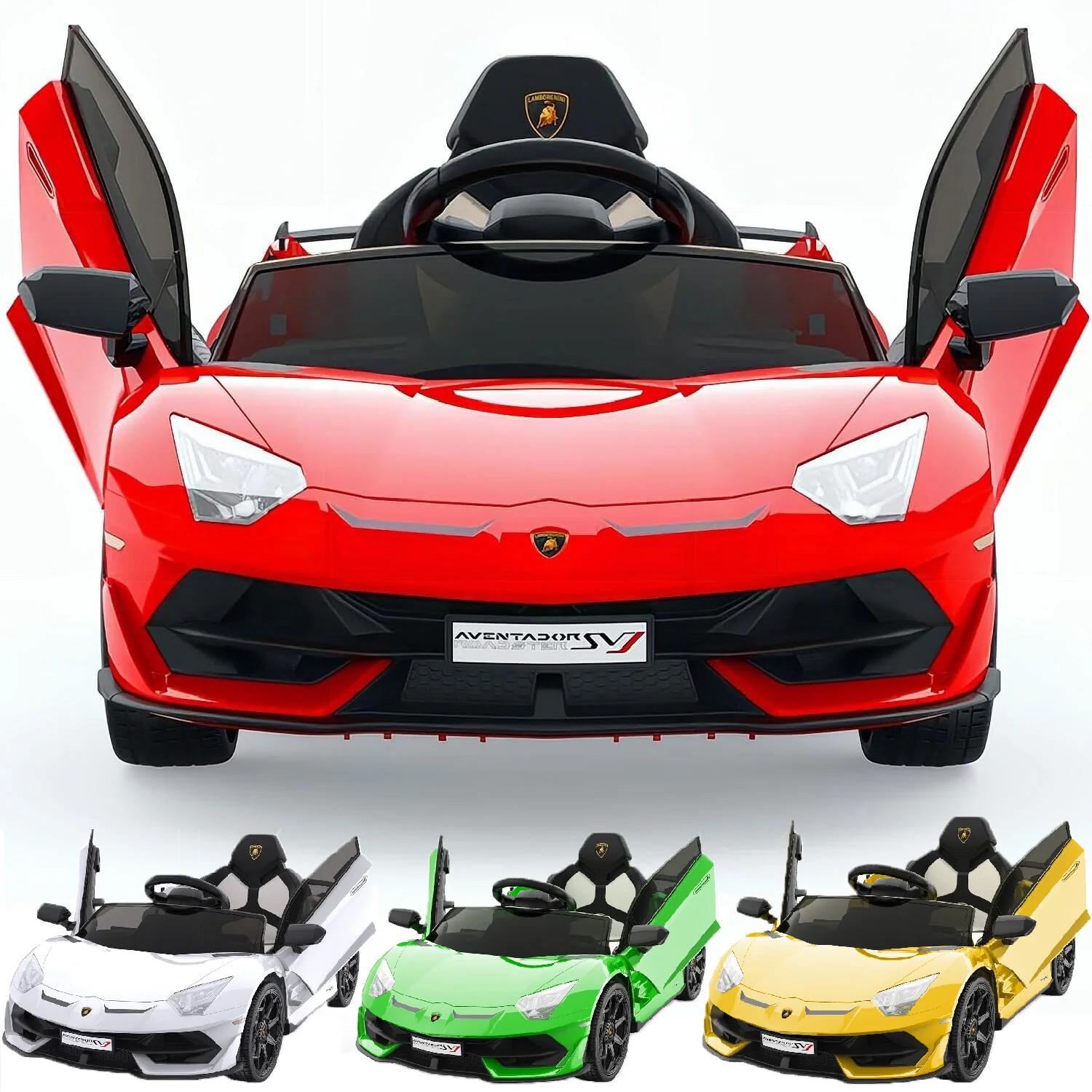 12V Licensed Lamborghini Kids Electric Ride-On Car with Remote Control Toy - Image 3