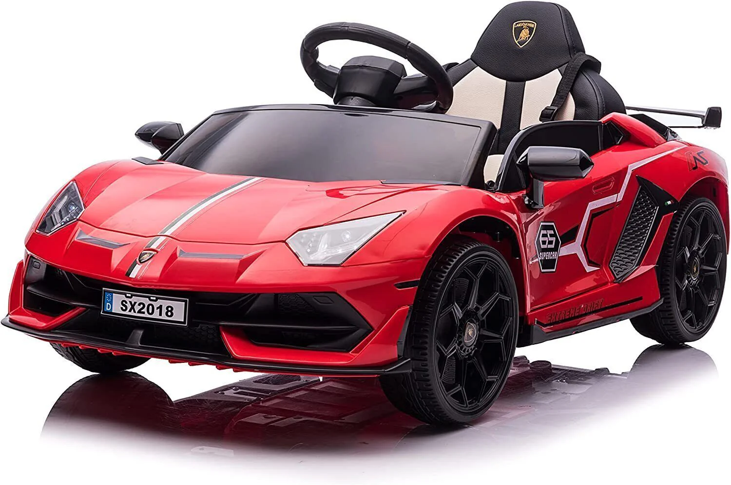 12V Licensed Lamborghini Kids Ride On Car with Remote Control and Music - Image 13