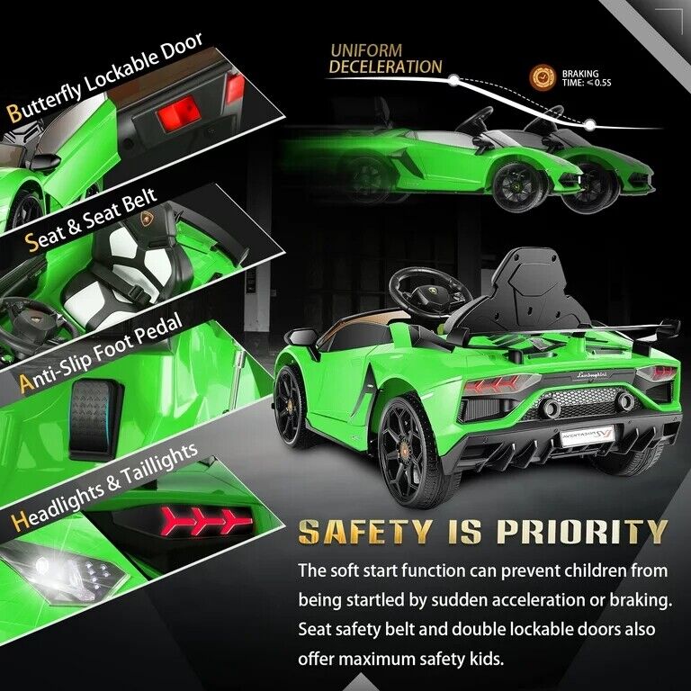 12V Licensed Lamborghini Ride on Car for Kids with Remote Control, MP3, AUX & USB?? - Image 37