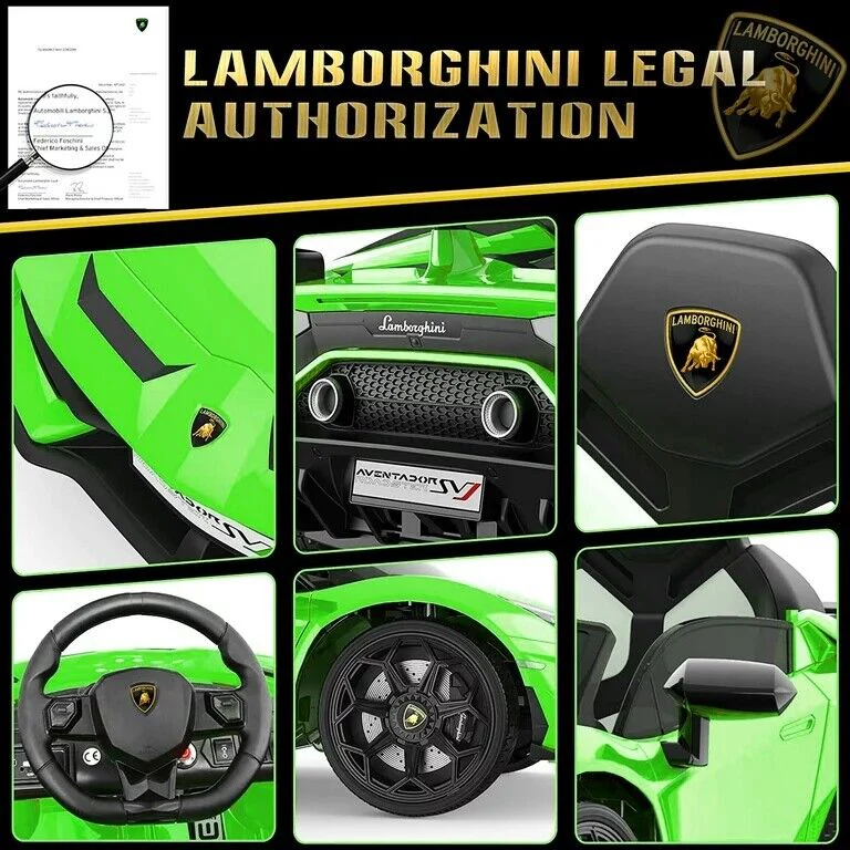 12V Licensed Lamborghini Ride on Car for Kids with Remote Control, MP3, AUX & USB?? - Image 41