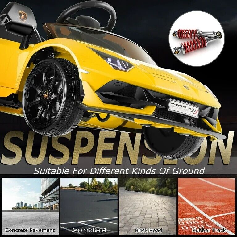 12V Licensed Lamborghini Ride on Car for Kids with Remote Control, MP3, AUX & USB?? - Image 48
