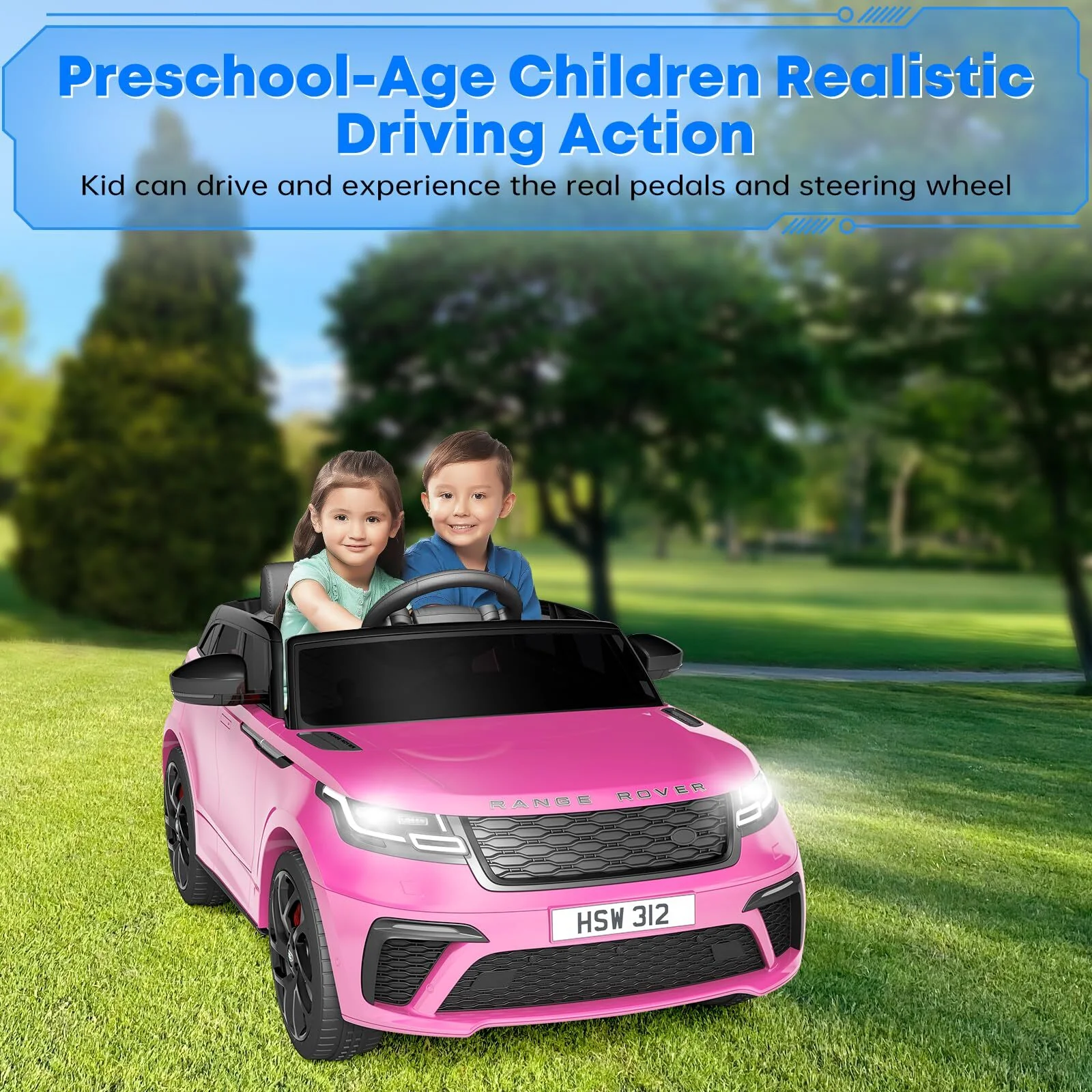 12V Licensed Land Rover Electric Ride-On Car for Kids with Parent Remote Control - Image 3