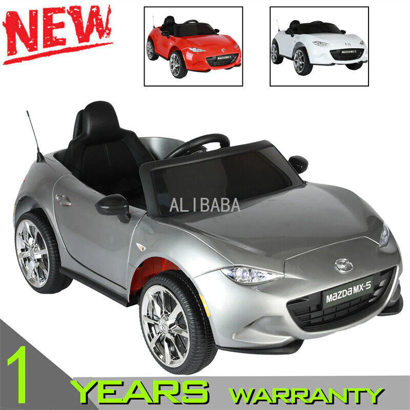 12V Licensed Mazda MX-5 RF Kids Ride-On Toy with Parental Remote, Music, and Suspension System - Image 2