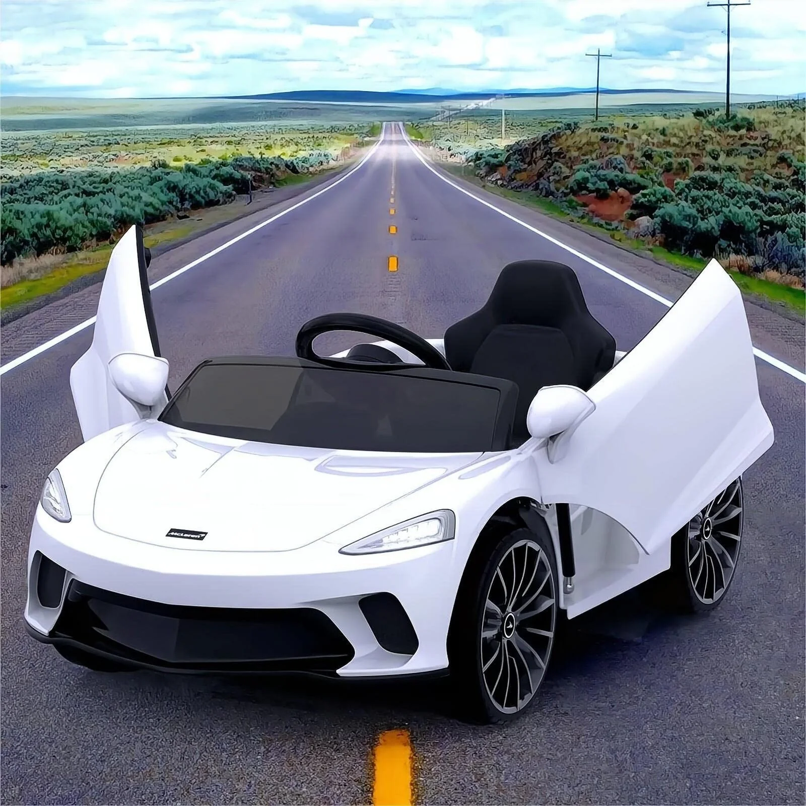 12V Licensed McLaren Battery Powered Sports Car for Kids - Officially Licensed Ride on Toy - Image 3