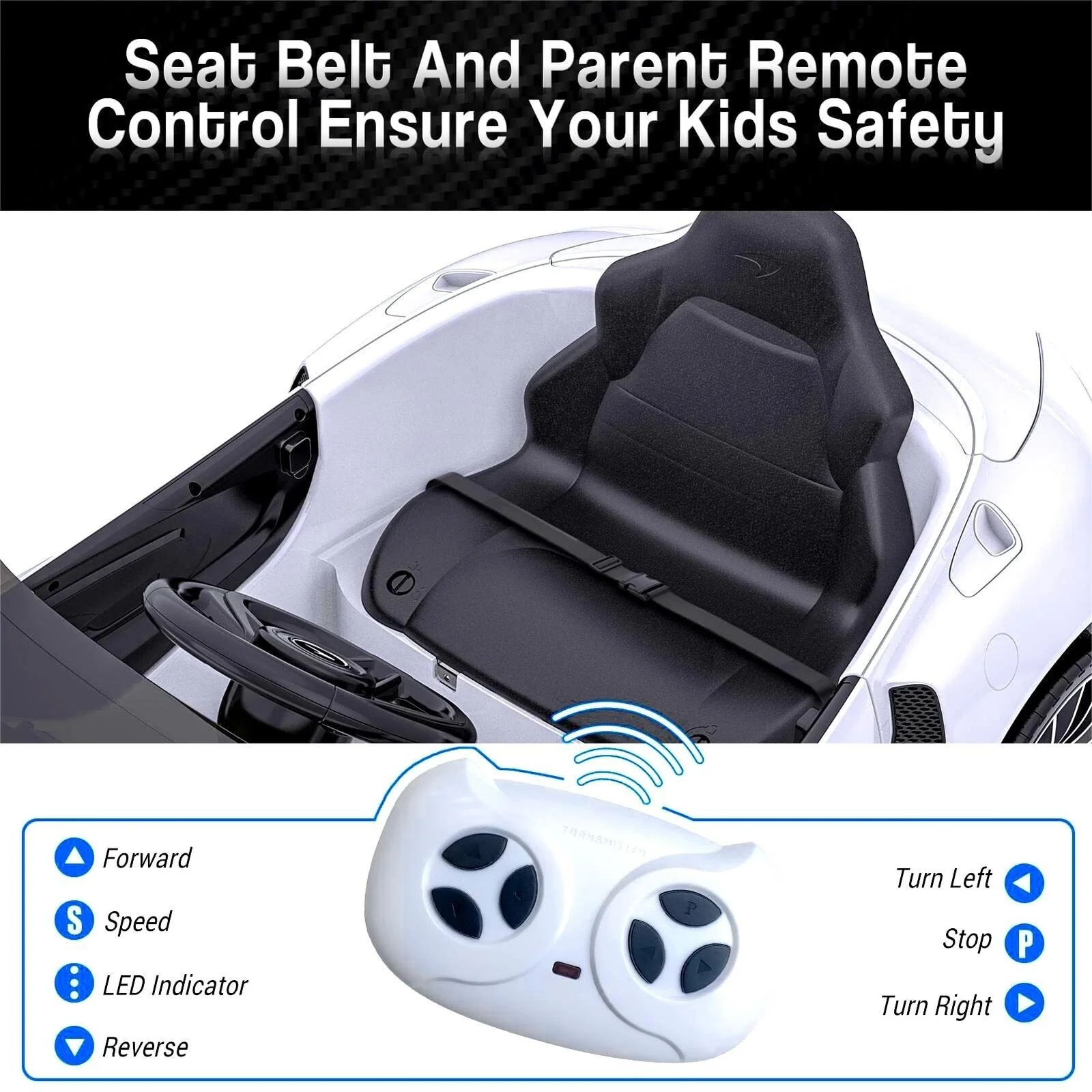 12V Licensed McLaren Battery Powered Sports Car for Kids - Officially Licensed Ride on Toy - Image 7