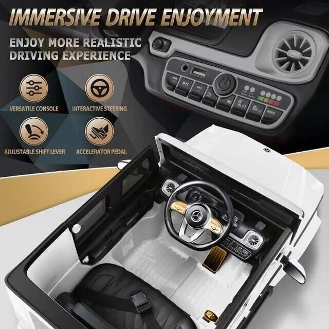 12V Licensed Mercedes-Benz G500 Electric Car Toy with Remote Control for Kids - Image 30
