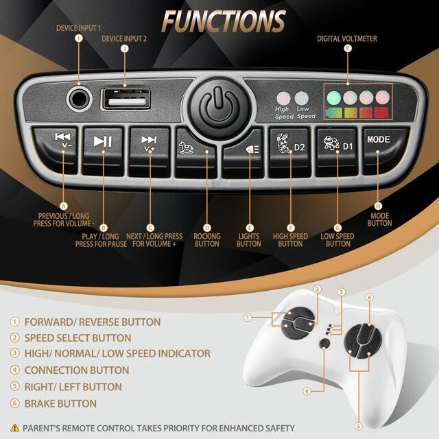12V Licensed Mercedes-Benz G500 Electric Ride-On Car for Kids with Remote Control - Image 35