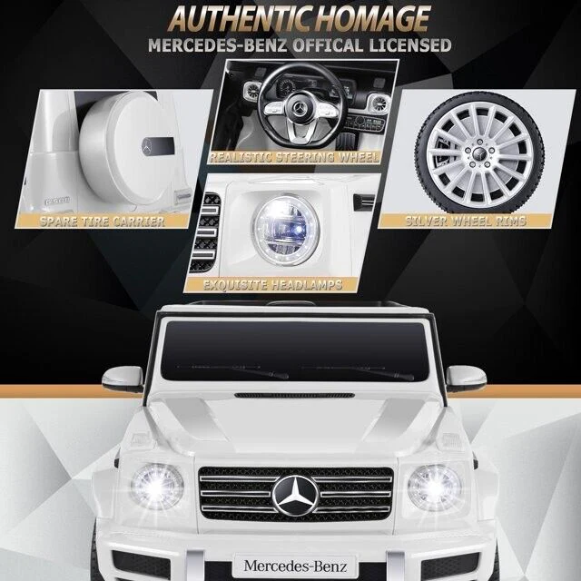 12V Licensed Mercedes-Benz G500 Electric Ride-On Car with Remote Control for Kids - Image 4