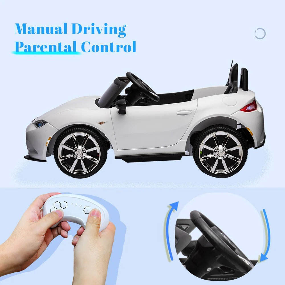 12V Electric Ride-On Car with Remote Control, MP3, LED Lights, and USB Power Wheels - Image 2