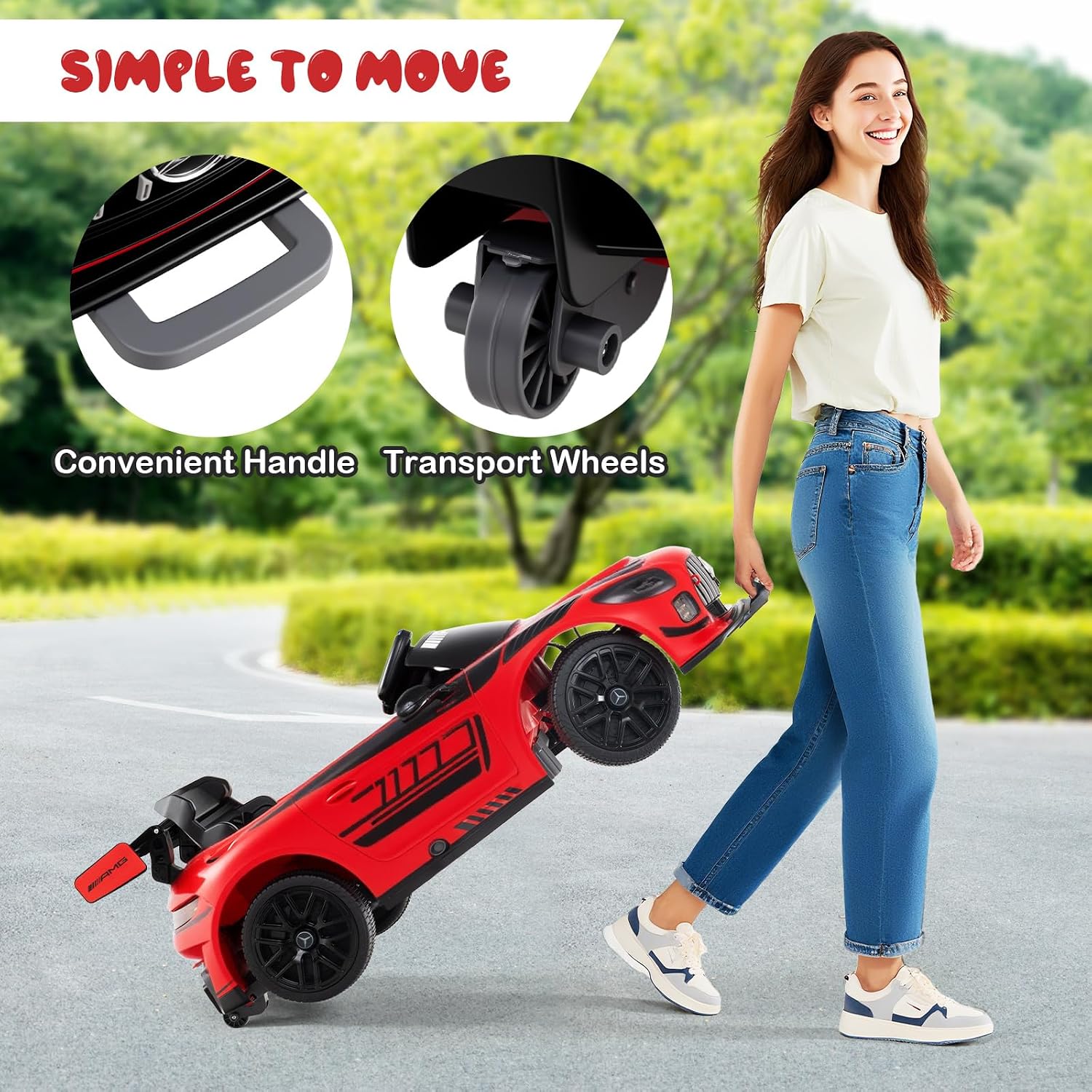 12V Mercedes Benz Electric Car for Kids with 2.4G Remote Control - Image 7
