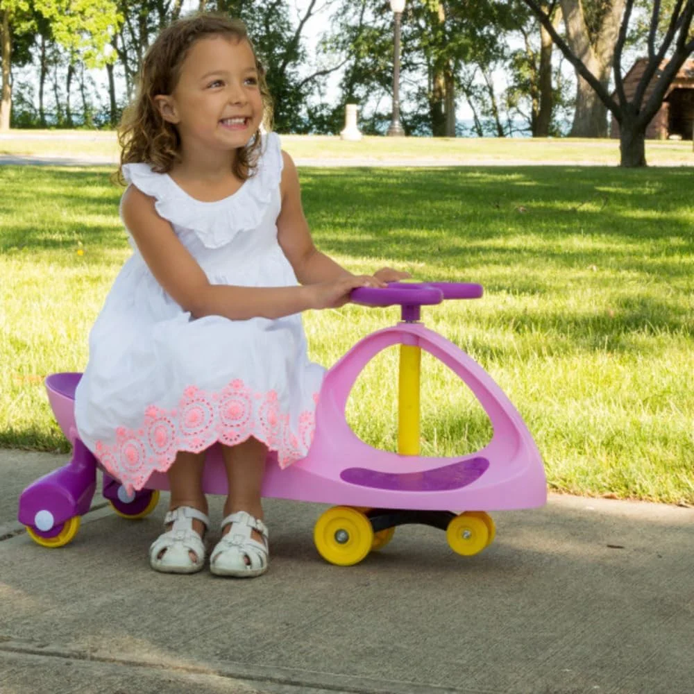 12V Electric Wiggle Ride-On Car with Pedal for Kids featuring MagicMute Motor and Swing Function - Image 2