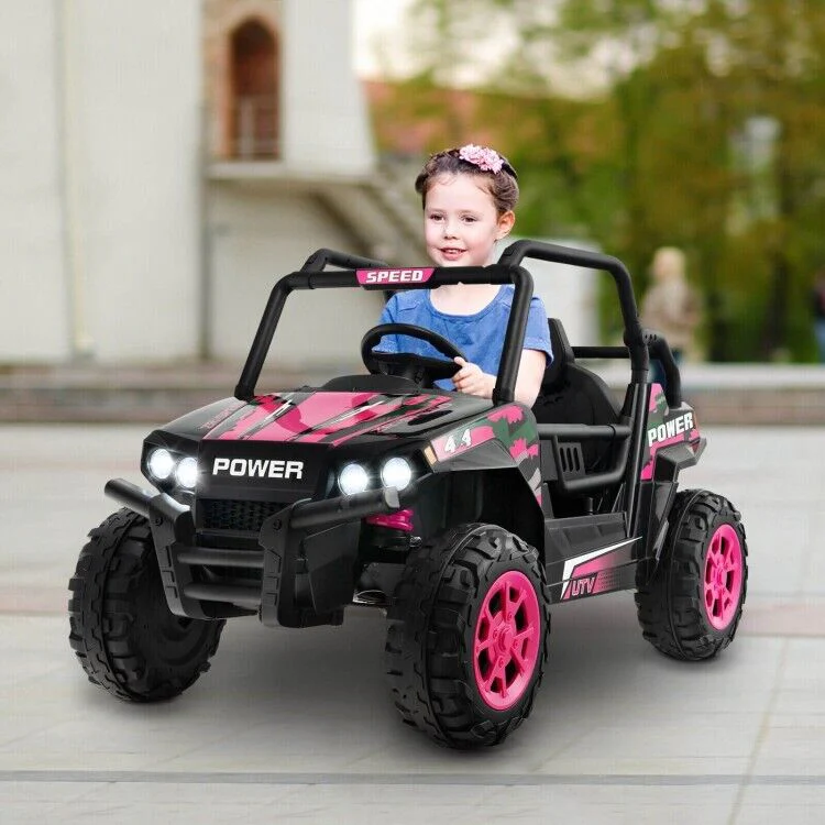 12V Off-Road Truck Ride-On Toy for Kids with Remote Control, LED Lights, and Music - Image 2