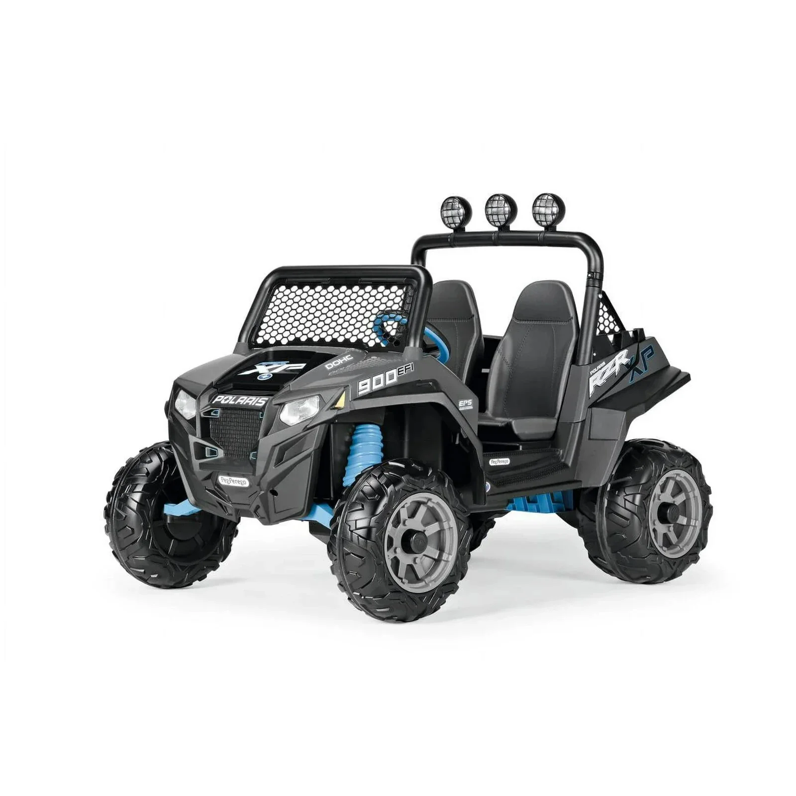 12V Battery-Powered Ride-On Polaris RZR 900 ATV for Ages 3+ in Gray - Image 3